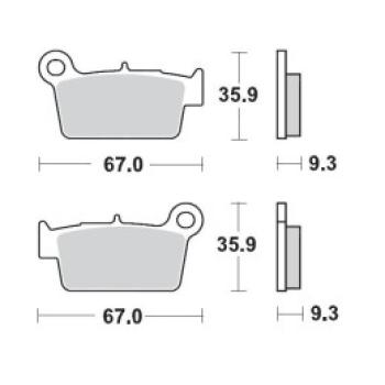 Brake Pads Moto-Master OFFROAD SINTER PRO RACING