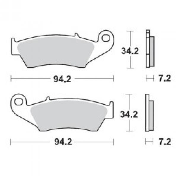 Bremsbelagsatz vorne Moto-Master OFFROAD SINTER PRO RACING ( Kawasaki, Aprilia, Yamaha, Beta, Gasgas, Suzuki, Honda )