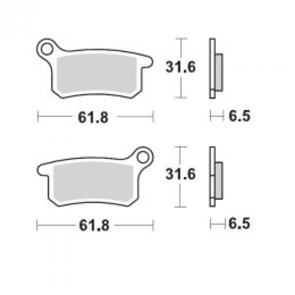 Brake Pads Moto-Master OFFROAD SINTER PRO RACING